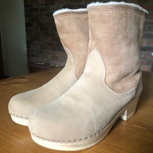 Sven shearling clog boots size 40